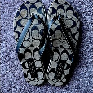 Coach flip flops